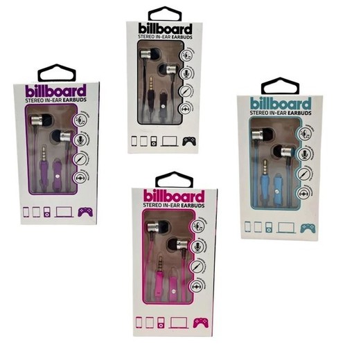 Billboard wired earbuds with - billboard,